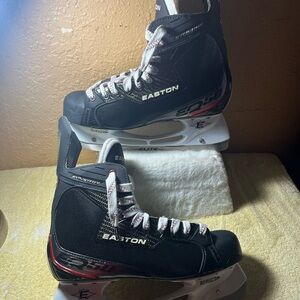 Easton Elite Black and Red Ice Skates